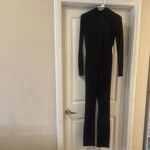 Superdown Black Sleek Jumpsuit with Turtleneck